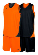 Joma Uppsättning Kansas Orange,Svart 4XL Man
