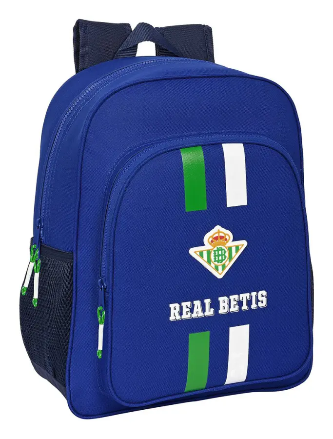 Skolryggsäck Real Betis Balompié Blå (32 x 38 x 12 cm)