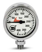 Best Divers Pressure Gauge Glass Lens Silver