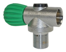Metalsub Ccr In Line Nitrox Valve M25 Neck M26 Grå