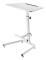 Desk Maclean standing table for working table, height adjustment, gas spring, white, max height 120cm, MC-849