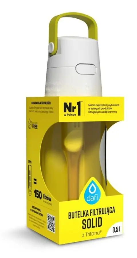 Flaska med Kolfilter Dafi POZ03454 Gul 500 ml
