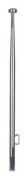 Talamex Flag Pole Aisi 316 Grå 120 cm