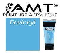 Tub av akrylfärg - 200ml - Cerulean blå - Fevicryl- AC34