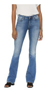 Only Jeans Med Mid Midja Blush Flared Tai467 Blå XS / 32 Kvinna