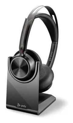 POLY Voyager Focus 2 UC Headset Kabelanslutet & Trådlöst huvudband Office/Call center USB Type-A Blueto
