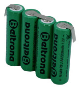 Beltrona RTU4AAZ Batteripaket Cellantal: 4 Batteristorlek: R6 (AA) Z-plumb NiMH 4,8 V 2200 mAh