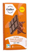 Mjölkchokladtablett med pralinfyllning och karamellchips Galler Lait Praline Eclats de Caramel, 180 g