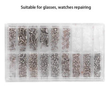 SALALIS Assorted Screws Sortiment Skruvar Klocka Klocka Glasögon Reparationsverktyg Tillbehör för urmakare Smycke