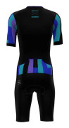 Santini Kortärmad Trisuit Aahonoui Blå,Svart L Man