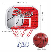SALALIS basketkorg SALALIS Basketbackboard Mini inomhusbasketsystem för barn, Piece game kit