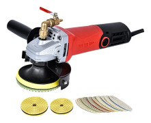 860W 1100-5000RPM säker elektrisk våtpolerare med kompletta tillbehör, 6-växlad, justerbar vatteninjektion, effektiv värmeavledning