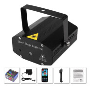 Mini Laser DJ Lighting 100mw Party Light Game R & amp;G Projektor Fjärrkontroll