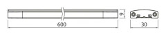 Airam Linear 600 LED-listbelysning, 9 W, 60 cm, 4000 K