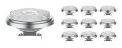 Flerpack 10x Noxion LED Spot G53 AR111 7.4W 450lm 40D - 927 Extra Varm Vit | Bästa färgåtergivning - Dimbar - Ersättare 50W