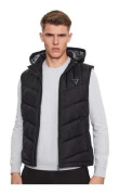 Ärmlös dunjacka - Guess - Herr - lyx - Svart - Polyester