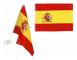 Flagga Bil Spanien