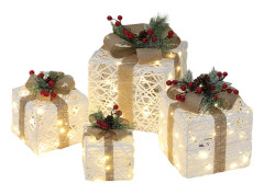 LED Light Up presentaskar till jul 1 set, 60 LED-lampor, perfekt för träd, veranda och trädgårdsdekorationer null - B