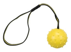 Trixie Sporting ball on strap, ø 6 cm/35 cm, ass. farver