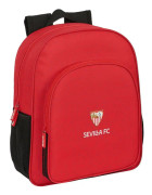 Skolryggsäck Sevilla Fútbol Club Svart Röd 32 X 38 X 12 cm