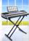 Dubbelt stöd för musikklaviatur Justerbar höjd - SALALIS - svart - Metall - 95 x 43cm