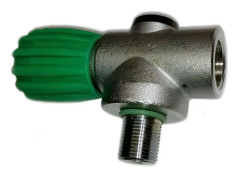 Metalsub Ccr In Line Nitrox Valve M18 X 1.5 Mm Din Grå
