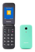 Panasonic KX-TU400, Gripare, Ett SIM-kort, 6,1 cm (2.4"), 320 x 240 pixlar, Bluetooth, Turkosblå