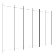 Rumsavdelare 6 paneler vit 300x200 cm tyg