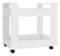 Skrivbordsvagn vit 60x45x60 cm konstruerat trä