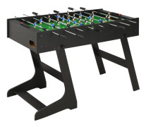 vidaXL Fotbollsbord hopfällbart 121x61x80 cm svart