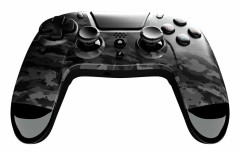 Gioteck VX4 - Gamepad - trådlös - Bluetooth - sort - för PC, Sony PlayStation 4, Sony PlayStation 4 Pro, Sony PlayStation 4 Slim