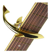 Shark Shape Zinc Alloy Guitar Capo (guld)