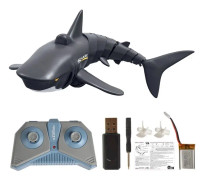 T11 elektrisk trådlös fjärrkontrollsimulering kan starta Shark Remote Control Boat Educational Toy (Black)