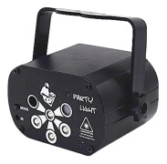 LED Laser Scenprojektorlampor, USB-laddningsbara, RGB