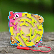 Utbildning trä leksaker för barn Tidigt lärande Maze Labyrinth Animal Shape spel leksaker