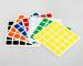 3 PCS 57mm Third-order Cube Smooth Gloss Sticker Random Color