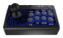 Dobe TP4-1886 7 i Spel Joystick KOF Fighting Arcade Handle för Nintendo Switch / PS4 / Xbox One (Black)