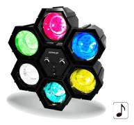 DJLED600 6-f�rgs LED-jaktljusshow