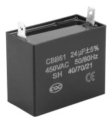 Generatorstartkondensator CBB61 450V AC 24uF 50/60Hz för 400/350/300/250VAC UL/RU