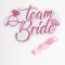 Halsband "Team Bride" Glitter 4-pack
