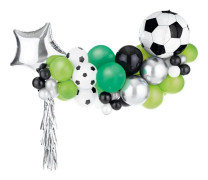 Ballongbåge Fotboll Mix 150x126cm