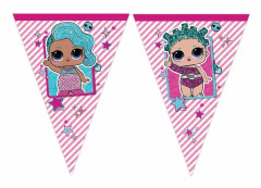Girlang LOL Glitter 9-flaggor 230cm