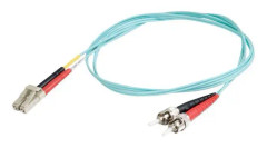 C2G LC-ST 10Gb 50/125 OM3 Duplex Multimode PVC Fiber Optic Cable