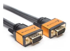 Aricona 4250666805532 - STRÖM, KABLAR OCH DOCKINGSTATIONER - N450 - 15-stifts VGA-kabel 2 meter, premium monitorkabel