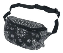 Urban Classics Bandana Print Höftväska Unisex bältesväska svart/vit