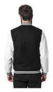 URBAN CLASSICS Teddyjacka Svart Vit Ull 5XL