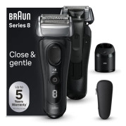 Braun Series 8 8560cc Wet & Dry, Folierakapparat, Svart, Batteri, Litium-Ion (Li-Ion), 60 min