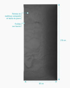 ARDOISE duschväggpanel i skiffer och hartskomposit - 90 x 210 cm - STONE'IT ARDOISE 90
