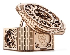 Wooden Puzzle Toy 3D Puzzle Assembly Box DIY Gift Desktop Ornaments, Style: Jewelry Box