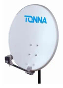 ANT.80CM GRÅT STÅL + TONNA LNB - 708880